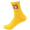 Chaussettes de basket-ball en plein air à logo numérique Chaussettes de sport athlétiques blanches pour chaussettes invisibles pour hommes